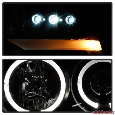 Spyder Auto Version 2 Halo LED Black Projector HeadLights Ford F-150 2004-2008 - PRO-YD-FF15004-HL-G2-BK