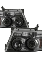 Spyder Auto Smoke LED Halo Version 2 Projector Headlights for Ford F-150 2004-2008                                     - PRO-YD-FF15004-HL-G2-SM - Image 10
