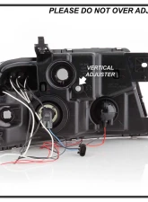 Spyder Auto Smoke LED Halo Version 2 Projector Headlights for Ford F-150 2004-2008                                     - PRO-YD-FF15004-HL-G2-SM - Image 5