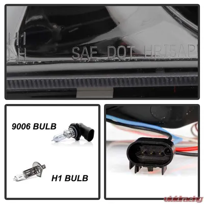 Spyder Auto Smoke LED Halo Version 2 Projector Headlights for Ford F-150 2004-2008 - PRO-YD-FF15004-HL-G2-SM