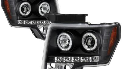 Spyder Auto CCFL LED Black Projector Headlights for Ford F-150 2009-2010                                     - PRO-YD-FF15009-CCFL-BK - Image 10