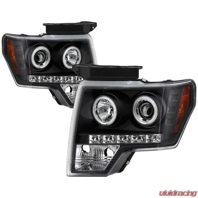 Spyder Auto CCFL LED Black Projector Headlights for Ford F-150 2009-2010 - PRO-YD-FF15009-CCFL-BK