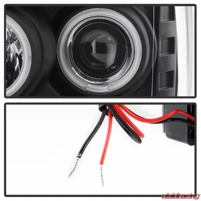 Spyder Auto CCFL LED Black Projector Headlights for Ford F-150 2009-2010 - PRO-YD-FF15009-CCFL-BK