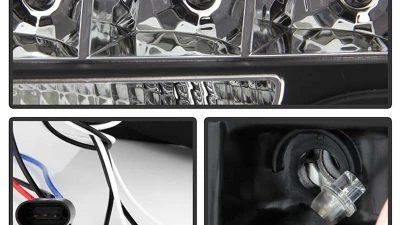 Spyder Auto CCFL LED Black Projector Headlights for Ford F-150 2009-2010                                     - PRO-YD-FF15009-CCFL-BK - Image 4
