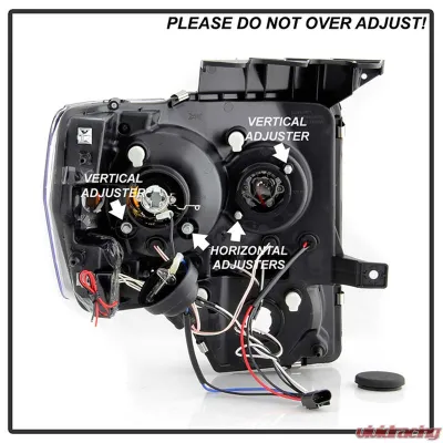 Spyder Auto CCFL LED Black Projector Headlights for Ford F-150 2009-2010 - PRO-YD-FF15009-CCFL-BK