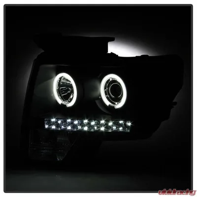 Spyder Auto CCFL LED Black Projector Headlights for Ford F-150 2009-2010 - PRO-YD-FF15009-CCFL-BK