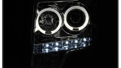 Spyder Auto Smoke LED Halo Projector Headlights for Ford F-150 2009-2014 Halogen                                     - PRO-YD-FF15009-HL-SM - Image 10