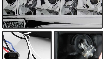 Spyder Auto Smoke LED Halo Projector Headlights for Ford F-150 2009-2014 Halogen                                     - PRO-YD-FF15009-HL-SM - Image 4