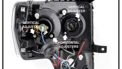 Spyder Auto Smoke LED Halo Projector Headlights for Ford F-150 2009-2014 Halogen                                     - PRO-YD-FF15009-HL-SM - Image 5