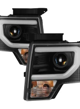 Spyder Auto Signature Projector Headlights Halogen Switch Back Turn Signal Ford F150 2009-2014                                     - PRO-YD-FF15009-SBLB-BK - Image 10