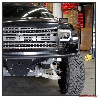 Spyder Auto Signature Projector Headlights Halogen Switch Back Turn Signal Ford F150 2009-2014 - PRO-YD-FF15009-SBLB-BK