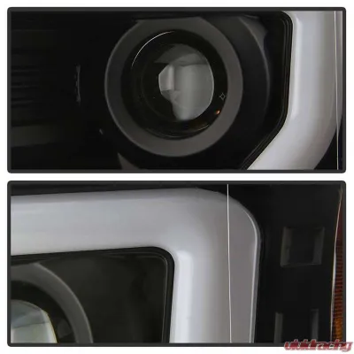 Spyder Auto Signature Projector Headlights Halogen Switch Back Turn Signal Ford F150 2009-2014 - PRO-YD-FF15009-SBLB-BK