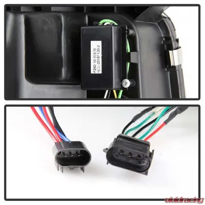 Spyder Auto Signature Projector Headlights Halogen Switch Back Turn Signal Ford F150 2009-2014 - PRO-YD-FF15009-SBLB-BK