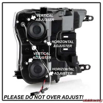 Spyder Auto Signature Projector Halogen Headlights Black for Ford F150 2018-2019 - PRO-YD-FF15018-LB-BK