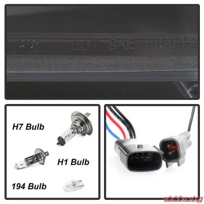 Spyder Auto Signature Projector Halogen Headlights Black for Ford F150 2018-2019 - PRO-YD-FF15018-LB-BK