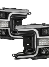 Spyder Auto Signature Projector Headlights LED Sequential Turn Signal Black Ford F150 2018-2019                                     - PRO-YD-FF15018-LBSEQ-BK - Image 9