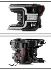 Spyder Auto Signature Projector Headlights LED Sequential Turn Signal Black Ford F150 2018-2019                                     - PRO-YD-FF15018-LBSEQ-BK - Image 2