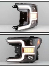 Spyder Auto Signature Projector Headlights LED Sequential Turn Signal Black Ford F150 2018-2019                                     - PRO-YD-FF15018-LBSEQ-BK - Image 8