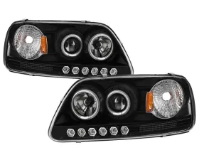 Spyder Auto 1-Piece CCFL LED Black Projector Headlights for Ford F-150 1997-2003, Expedition 1997-2002