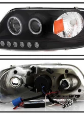 Spyder Auto 1-Piece CCFL LED Black Projector Headlights for Ford F-150 1997-2003, Expedition 1997-2002                                     - PRO-YD-FF15097-1P-CCFL-BK - Image 2