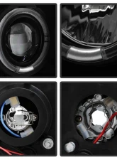 Spyder Auto Black Smoke LED Halo Projector Headlights for Ford Excursion 2000-2005                                     - PRO-YD-FF25099-1P-G2-BSM - Image 3