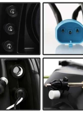 Spyder Auto Black Smoke LED Halo Projector Headlights for Ford Excursion 2000-2005                                     - PRO-YD-FF25099-1P-G2-BSM - Image 4