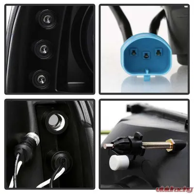 Spyder Auto Black Smoke LED Halo Projector Headlights for Ford Excursion 2000-2005 - PRO-YD-FF25099-1P-G2-BSM