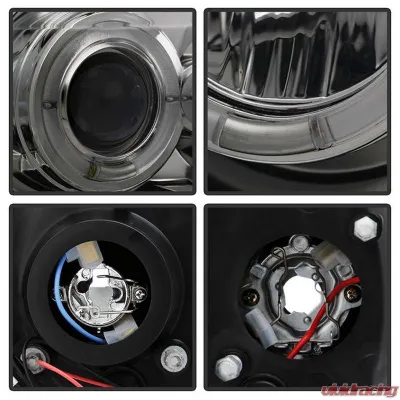 Spyder Auto Smoke LED Halo Projector Headlights for Ford Excursion 2000-2005, 1-Piece - PRO-YD-FF25099-1P-G2-SM