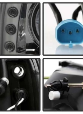 Spyder Auto Smoke LED Halo Projector Headlights for Ford Excursion 2000-2005, 1-Piece                                     - PRO-YD-FF25099-1P-G2-SM - Image 4