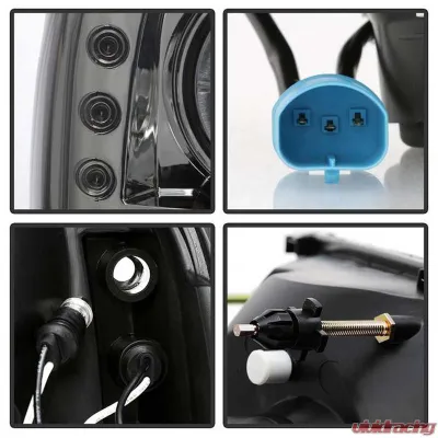 Spyder Auto Smoke LED Halo Projector Headlights for Ford Excursion 2000-2005, 1-Piece - PRO-YD-FF25099-1P-G2-SM