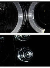 Spyder Auto Smoke LED Halo Projector Headlights for Ford Excursion 2000-2005, 1-Piece                                     - PRO-YD-FF25099-1P-G2-SM - Image 7