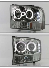 Spyder Auto Smoke LED Halo Projector Headlights for Ford Excursion 2000-2005, 1-Piece                                     - PRO-YD-FF25099-1P-G2-SM - Image 8