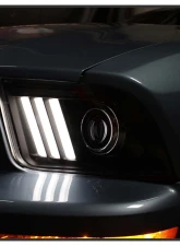 Spyder Auto Signature V2 Projector Headlights DRL LED Black for Ford Mustang 2005-2008                                     - PRO-YD-FM05V2-DRL-BK - Image 11