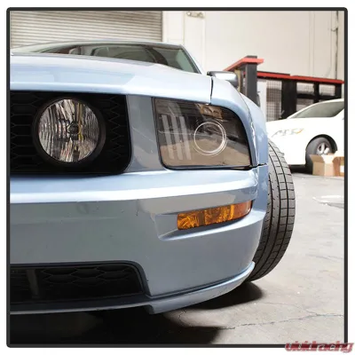 Spyder Auto Signature V2 Projector Headlights DRL LED Black for Ford Mustang 2005-2008 - PRO-YD-FM05V2-DRL-BK
