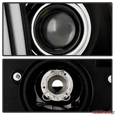 Spyder Auto Signature V2 Projector Headlights DRL LED Black for Ford Mustang 2005-2008 - PRO-YD-FM05V2-DRL-BK