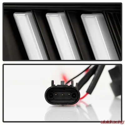 Spyder Auto Signature V2 Projector Headlights DRL LED Black for Ford Mustang 2005-2008 - PRO-YD-FM05V2-DRL-BK