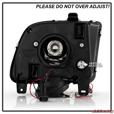 Spyder Auto Signature V2 Projector Headlights DRL LED Black for Ford Mustang 2005-2008 - PRO-YD-FM05V2-DRL-BK