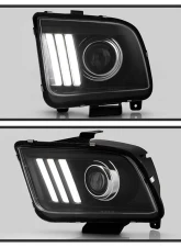 Spyder Auto Signature V2 Projector Headlights DRL LED Black for Ford Mustang 2005-2008                                     - PRO-YD-FM05V2-DRL-BK - Image 9