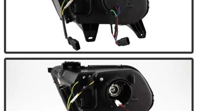Spyder Auto Signature Light Bar Projector Headlights Halogen Black Ford Mustang 2010-2014                                     - PRO-YD-FM2010V2-BK - Image 3