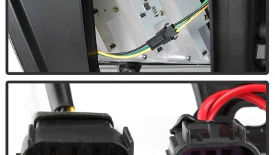 Spyder Auto Signature Light Bar Projector Headlights Halogen Black Ford Mustang 2010-2014                                     - PRO-YD-FM2010V2-BK - Image 5