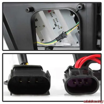 Spyder Auto Signature Light Bar Projector Headlights Halogen Black Ford Mustang 2010-2014 - PRO-YD-FM2010V2-BK