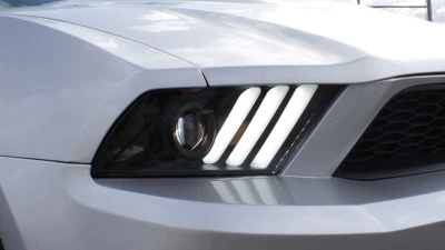 Spyder Auto Signature Light Bar Projector Headlights Halogen Black Ford Mustang 2010-2014                                     - PRO-YD-FM2010V2-BK - Image 13