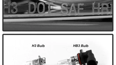 Spyder Auto Smoke 1-Piece LED Halo Projector Headlights for Ford Mustang SVT Cobra 1994-1998                                     - PRO-YD-FM94-1PC-AM-SMC - Image 5