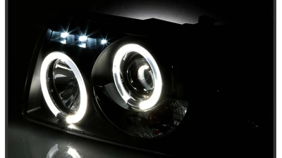 Spyder Auto 1-Piece Halo Black Projector Headlights for Ford Ranger 2001-2008                                     - PRO-YD-FR01-1PC-HL-BK - Image 7