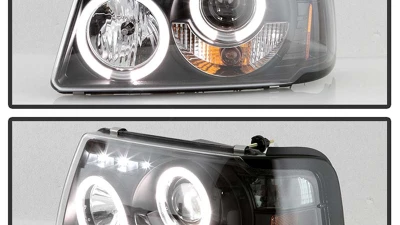 Spyder Auto 1-Piece Halo Black Projector Headlights for Ford Ranger 2001-2008                                     - PRO-YD-FR01-1PC-HL-BK - Image 8