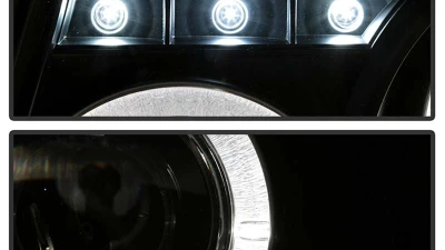 Spyder Auto 1-Piece Halo Black Projector Headlights for Ford Ranger 2001-2008                                     - PRO-YD-FR01-1PC-HL-BK - Image 9