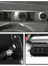 Spyder Auto Smoke 1-Piece LED Halo Projector Headlights for Ford Ranger 2001-2011                                     - PRO-YD-FR01-1PC-HL-SM - Image 4