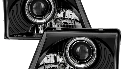 Spyder Auto Halo Black Projector Headlights for Ford Ranger 1998-2000, PRO-YD-FR98-BK                                     - PRO-YD-FR98-BK - Image 10