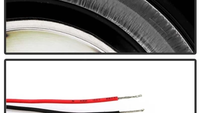 Spyder Auto Halo Black Projector Headlights for Ford Ranger 1998-2000, PRO-YD-FR98-BK                                     - PRO-YD-FR98-BK - Image 4