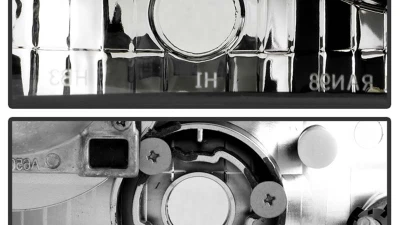 Spyder Auto Halo Black Projector Headlights for Ford Ranger 1998-2000, PRO-YD-FR98-BK                                     - PRO-YD-FR98-BK - Image 5